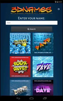 3DNames android App screenshot 2